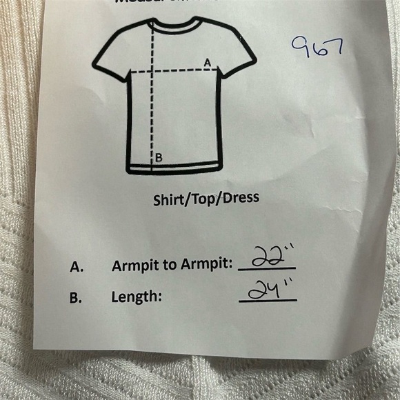 Retrology Women's Open Cardigan Sweater XL Ivory Ribbed Lightweight Casual - Picture 8 of 8